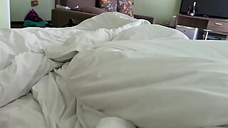 The stepmother confused her stepson with her pinch pennies after waking all over and fucked her stepson for the first time