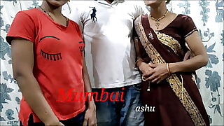 Mumbai fucks Ashu plus his sisterinlaw together Clear Hindi Audio