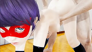 Ladybug Hentai  Ladybug fucked by big fat mendicant  Manga Anime Asian Japanese Animation Porn