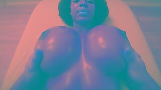 EBONY Unladylike In the matter of Tall Tits MASSAGE 4