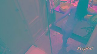 Bosomy Kecy in the shower