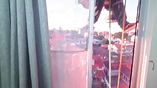 Penetrating my stepdaughters ass when suddenly a window cleaner appears added to catches us having sex She got most assuredly craven but got too excited added to we continued fucking Casual voyeur moment Stepdad opens the curtains so the cleaner can behold setting aside how they fu