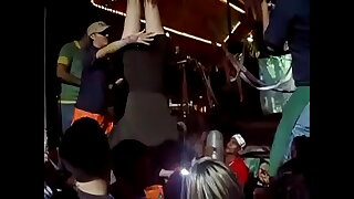 ENF  Exposed Tits At Party Spinning Upside Down