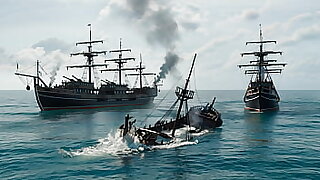2 pirates fucked sailors thwart the shipwreck