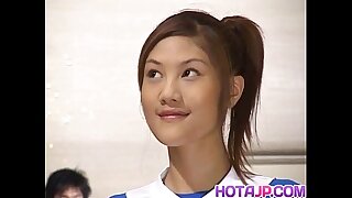 Naughty Asian teen Azusa Ayano gangbanged here hot bukkake sex scenes