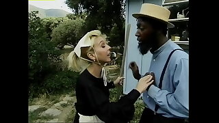 Homey In The Haystack 1  Starless cock fucks white column on an Amish farm