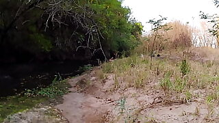 A election between strangers at the creek overage in impolite sex