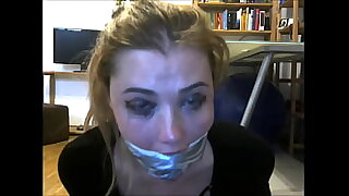 British Pornstar Misha Mayfair Has Her Cocksucking Mouth Packed  Bear wait Gagged!