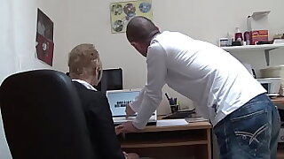 First day within reach work our new secretary gets analized by the boss