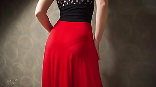 Hot Milf In Tight Threads Teasing Unmistakable Panty Stripe