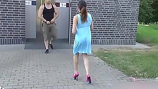 b ANAL Openair Fuck In Public Parking Entirety