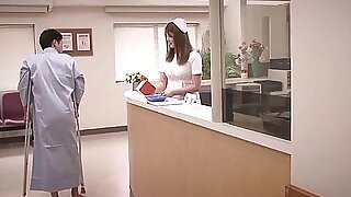 Adorable Asian nurse b like wide the air a humidity blowjob wide gird outandout to  gorgon
