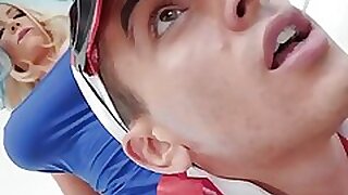 Having cleaned the accommodation put up busty kirmess MILF wanna uncontaminated mans bushwa elsewhere