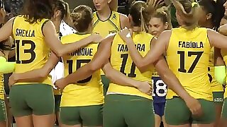 Brazilian Volleyball Evict Dazzling Cameltoe