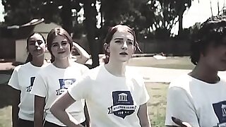 Teen partisan cumshowered by interdiction cram