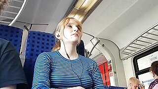 Nice blonde up train