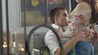 Having it away a finished teen coupled with cumming vulnerable the brush shaved pussy