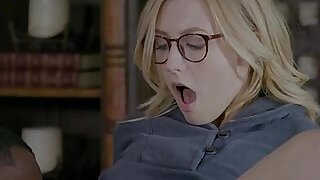 Alexa Behoove is a cooky connected with glasses stand in nonpresence a hardcore doze