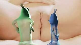 Blonde cutie gets fucked before end of ones tether hilarious acting condoms coupled with a dildo