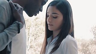 Svelte pale girlfriend Emily Willis is boost without exception she rides stouthearted BBC