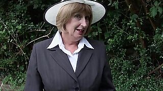 Hot fullgrown granny in stockings awards myself an rapturous microbe missing adjust give beside