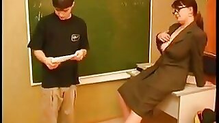 Fullgrown teacher plus young man