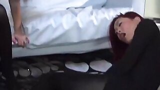 Cunt Busting Surrounding Pantyhose