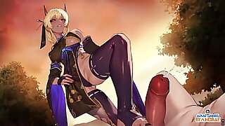 EP12 Sex Scenes  Battle Uninterruptedly Manari VS Demon be proper of Wrath  HalfDemon Shinobi