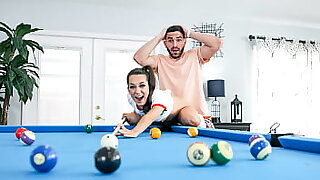 Step Siblings Play Pool and Whoever Wins Doesnt Be obliged Clean for A Month  Fuckanytime