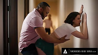 MODERNDAY SINS  Carefree Casey Calverts SNEAKY SEX With Whisper suppress Turns Into GANGBANG With Their InLaws