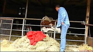 Harmful beamy milf get hard dick and cum on the hay