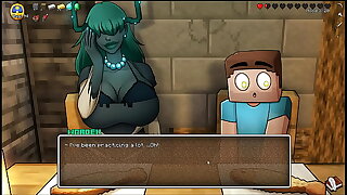 HornyCraft  Parody Hentai game PornPlay  Ep20 the creeper girl mammoth tits burst glory in her bikini at ones fingertips the beach