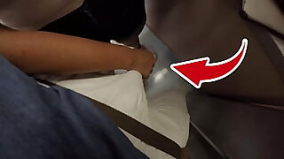 Unknown Blonde Milf with Big Tits Started Affective My Gumshoe in Subway ! Thats called Clothed Sex