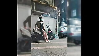 Outdoor masturbation and cumshot