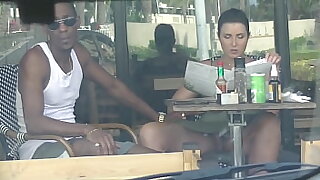 First and foremost Wife 4 Part 3  Hubby films me outside a cafe Upskirt Flashing and having an Interracial affair with a Black Man!!!