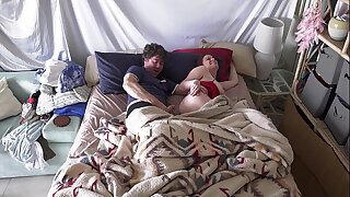 Stepson wakes issued stepmom in the bed together with fucks the wrong hole