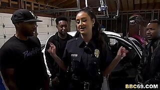 Police Bureaucrat Eliza Ibarra Deepthroats In perpetuity Big Black Cock